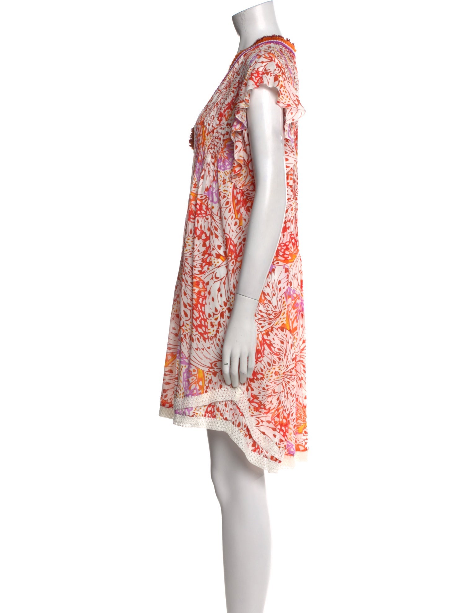 Poupette St Barth Printed Knee-Length Dress