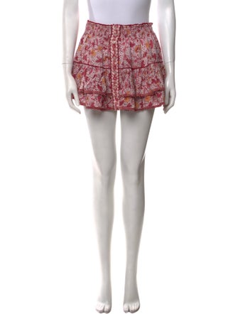 Poupette St Barth Floral Print Mini Skirt