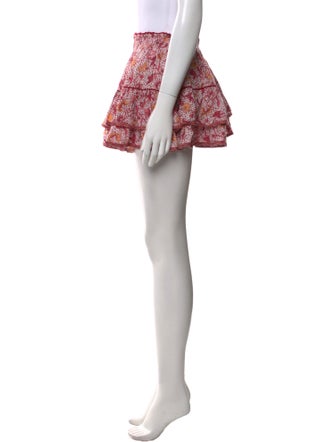 Poupette St Barth Floral Print Mini Skirt