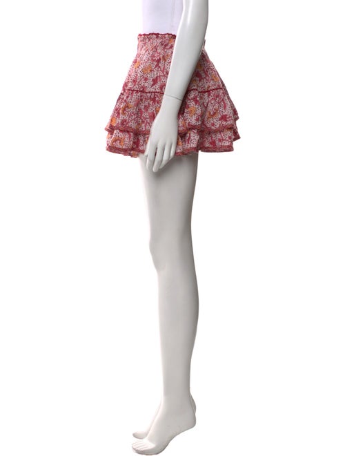 Poupette St Barth Floral Print Mini Skirt