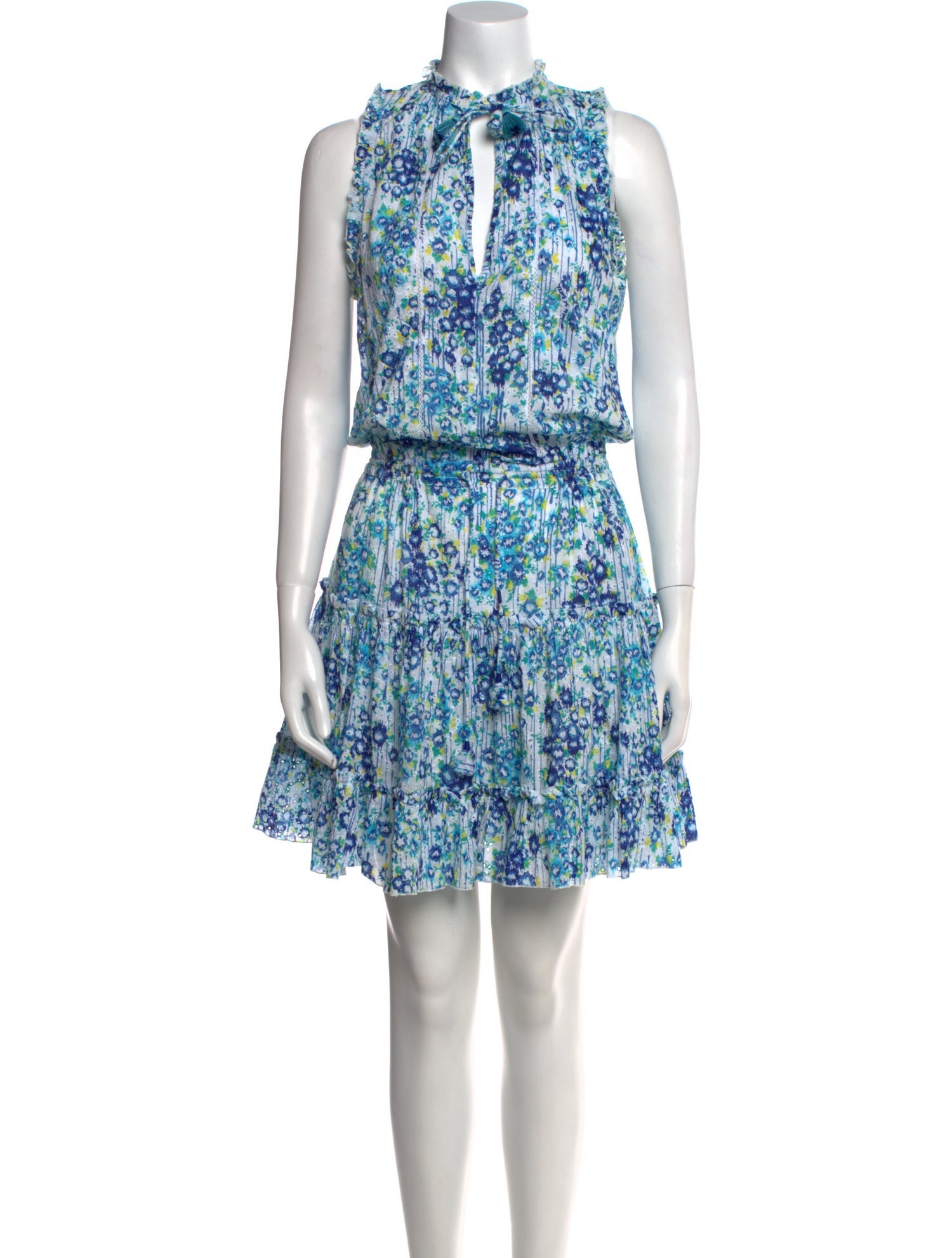 Poupette St Barth Floral Print Knee-Length Dress