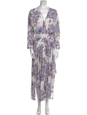 Poupette St Barth Floral Print Long Dress