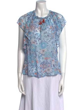 Poupette St Barth Silk Printed Top