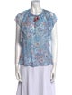 Poupette St Barth Silk Printed Top