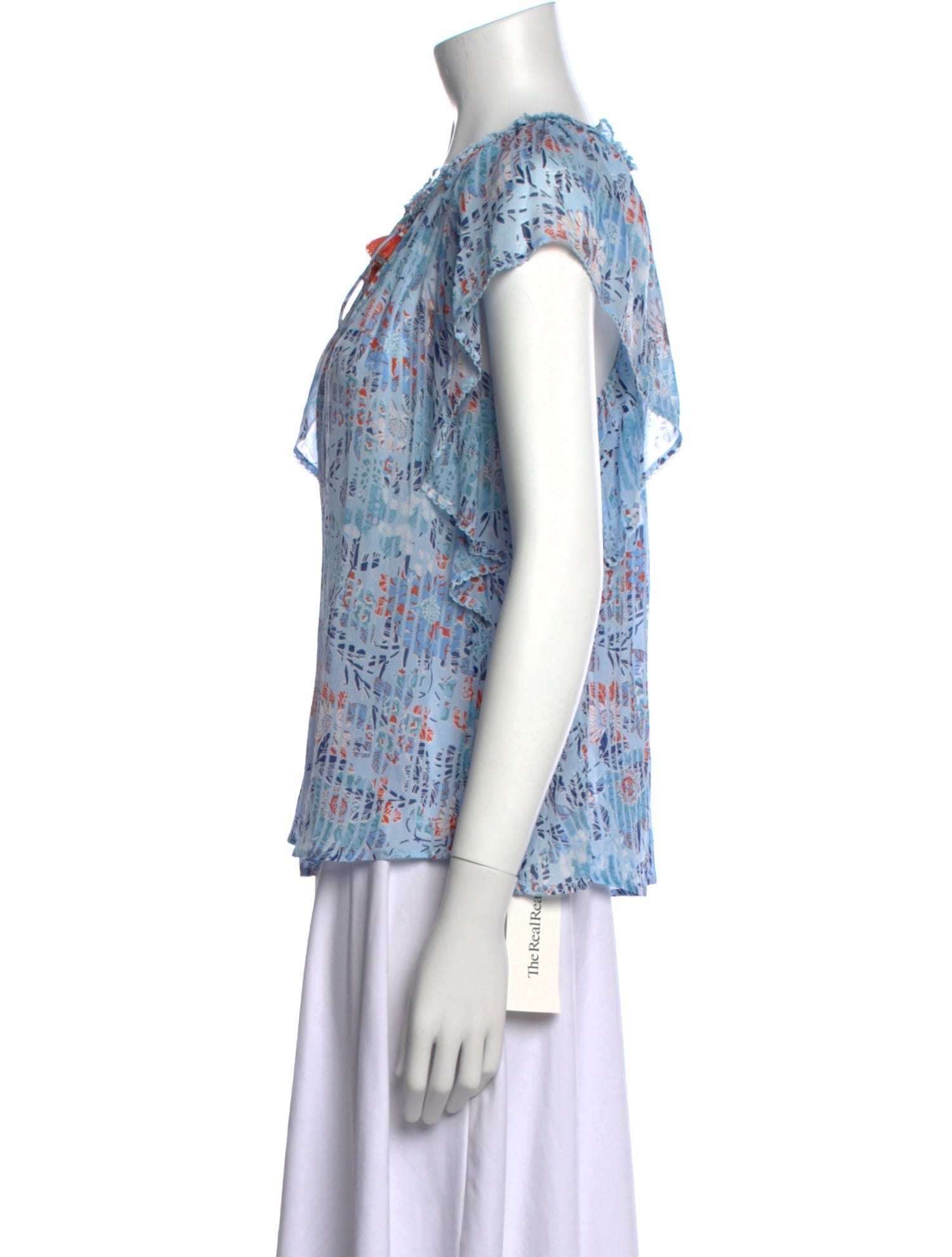 Poupette St Barth Silk Printed Top