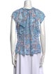 Poupette St Barth Silk Printed Top