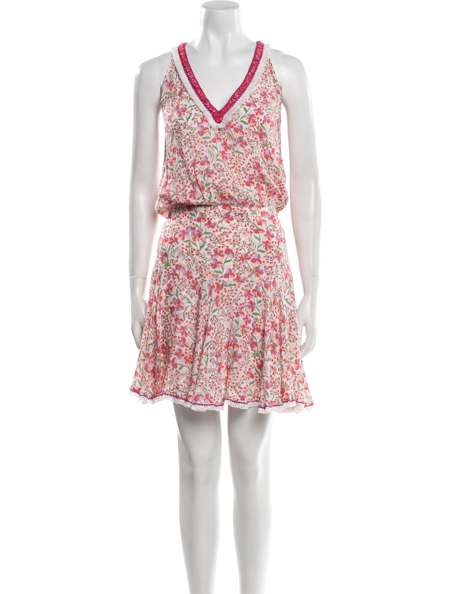 Poupette St Barth Floral Print Knee-Length Dress