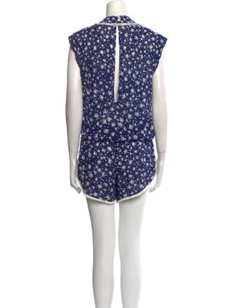 Poupette St Barth Printed V-Neck Romper