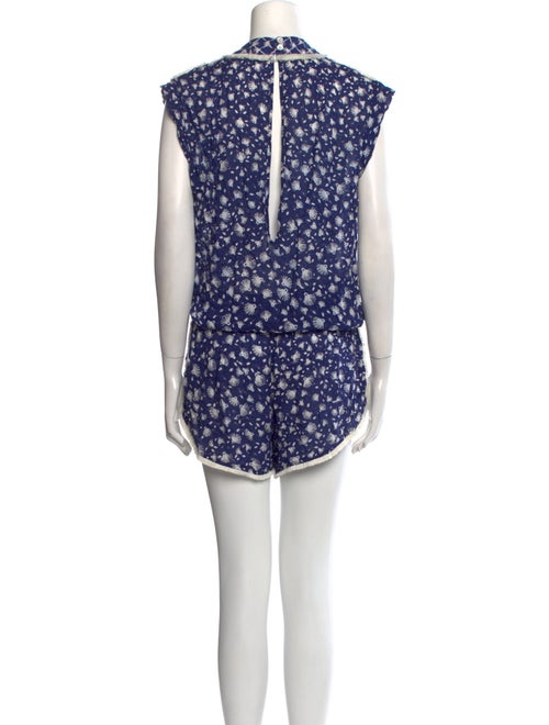 Poupette St Barth Printed V-Neck Romper