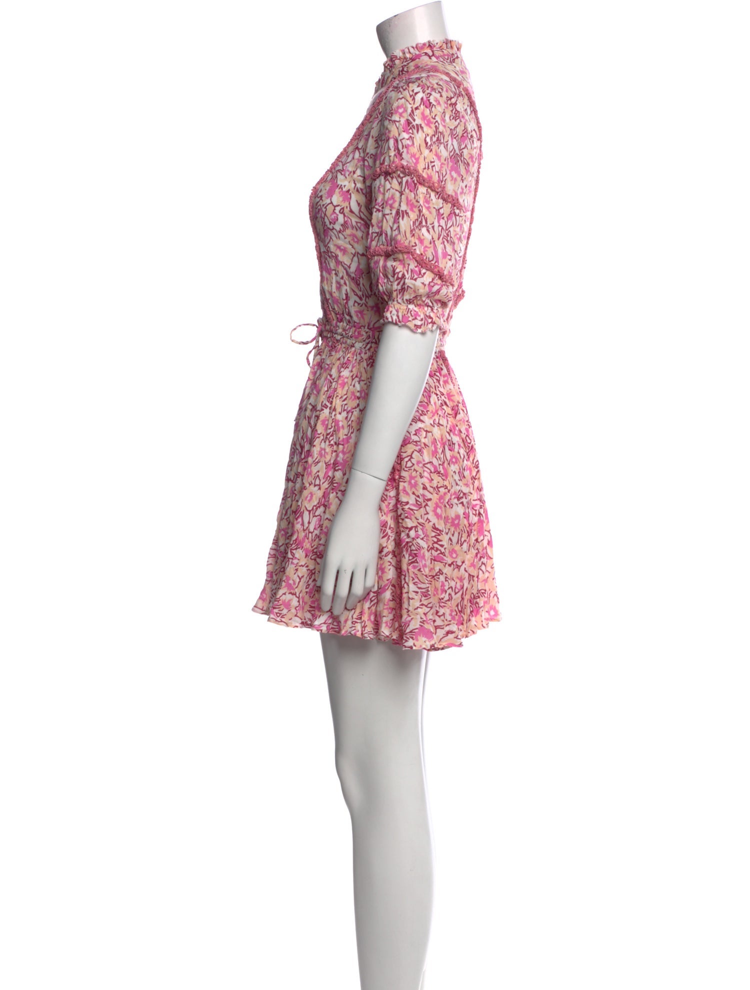 Poupette St Barth Floral Print Mini Dress w/ Tags