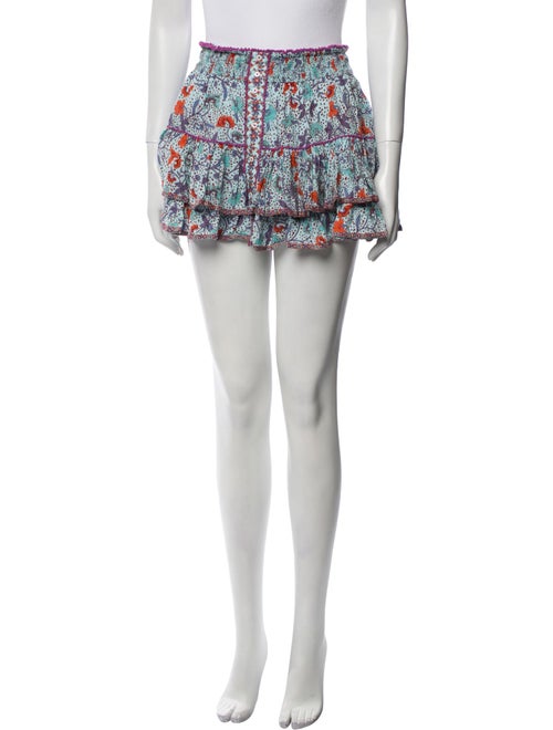 Poupette St Barth Floral Print Mini Skirt