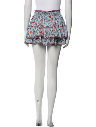 Poupette St Barth Floral Print Mini Skirt