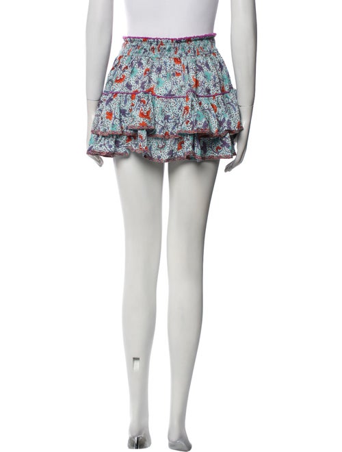 Poupette St Barth Floral Print Mini Skirt