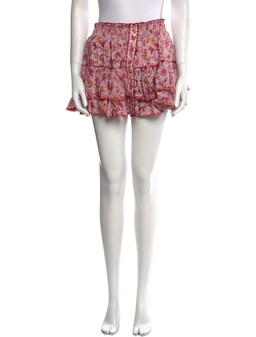 Poupette St Barth Floral Print Mini Skirt