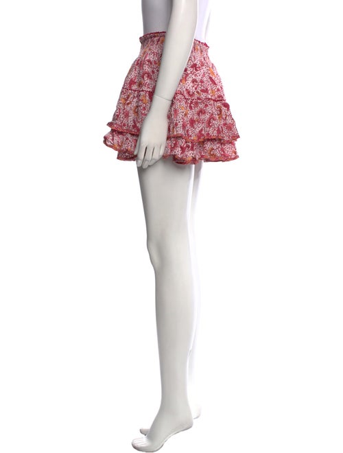 Poupette St Barth Floral Print Mini Skirt