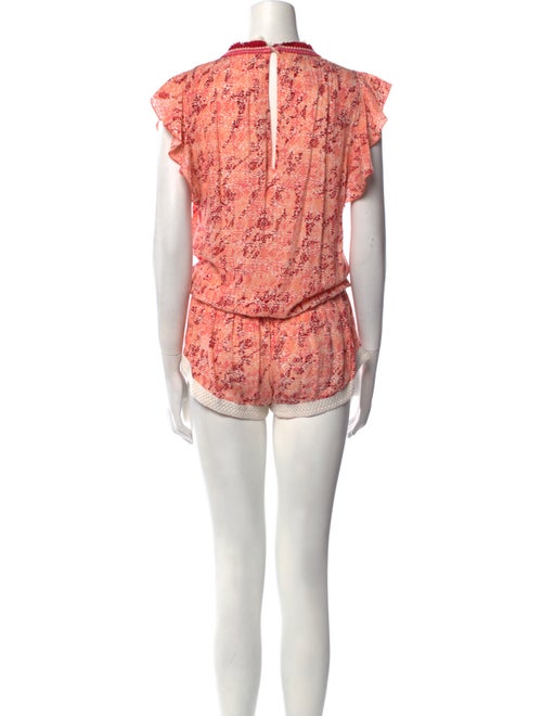 Poupette St Barth Printed V-Neck Romper