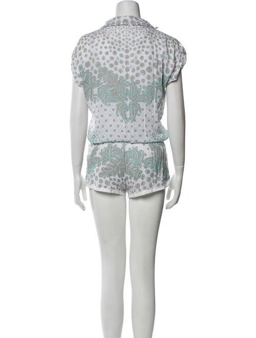 Poupette St Barth Printed V-Neck Romper