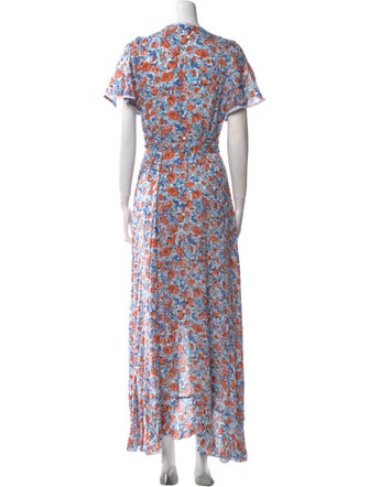 Poupette St Barth Floral Print Midi Length Dress