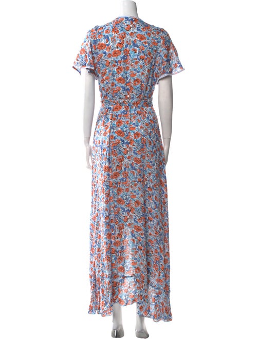 Poupette St Barth Floral Print Midi Length Dress