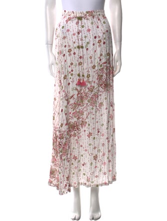 Poupette St Barth Floral Print Long Skirt