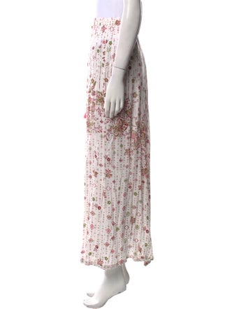 Poupette St Barth Floral Print Long Skirt