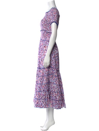 Poupette St Barth Floral Print Long Dress