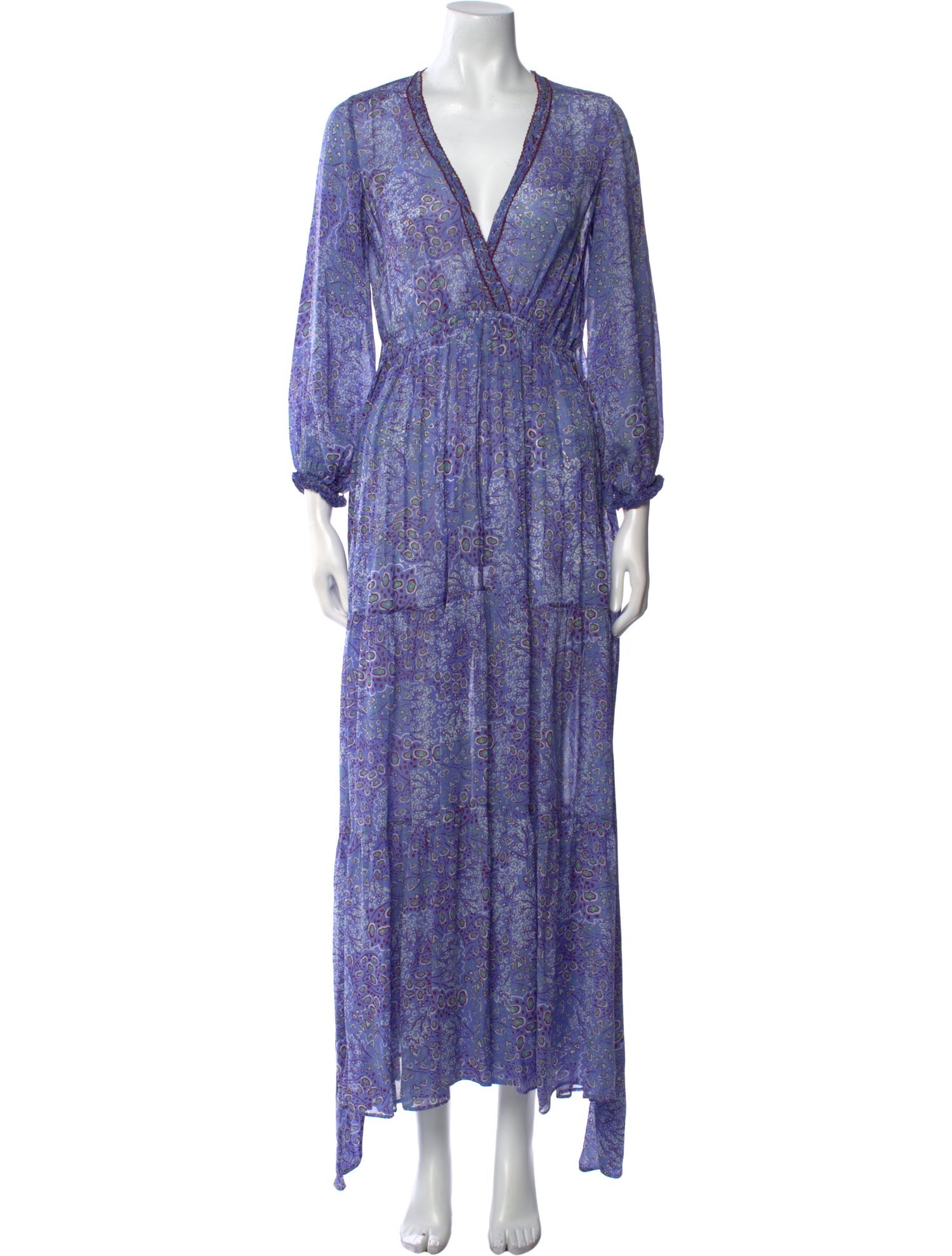 Poupette St Barth Paisley Print Long Dress