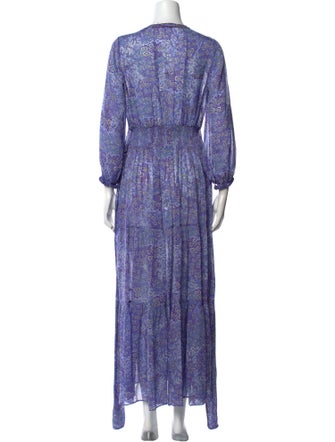 Poupette St Barth Paisley Print Long Dress