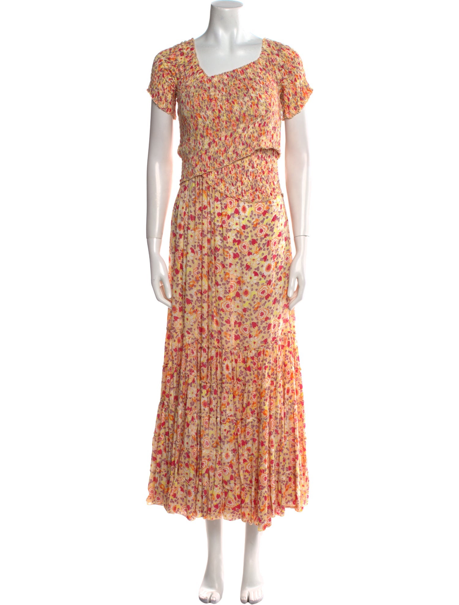 Poupette St Barth Floral Print Long Dress