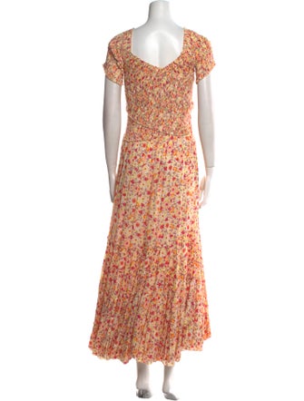 Poupette St Barth Floral Print Long Dress