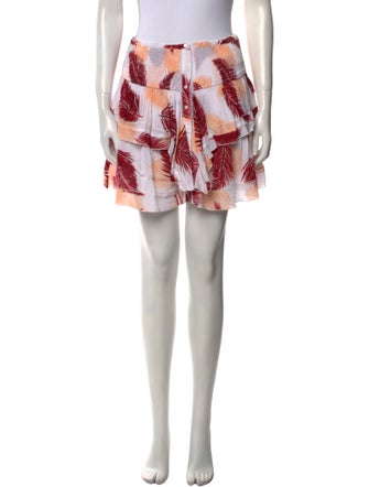 Poupette St Barth Printed Mini Skirt