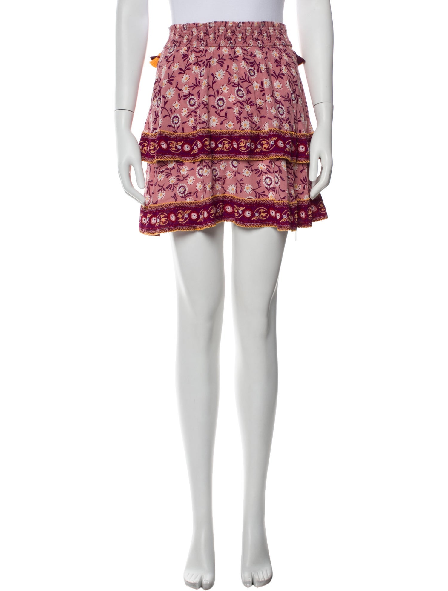 Poupette St Barth Printed Mini Skirt
