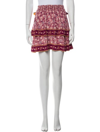 Poupette St Barth Printed Mini Skirt