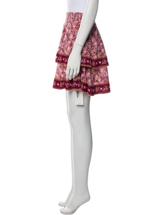 Poupette St Barth Printed Mini Skirt