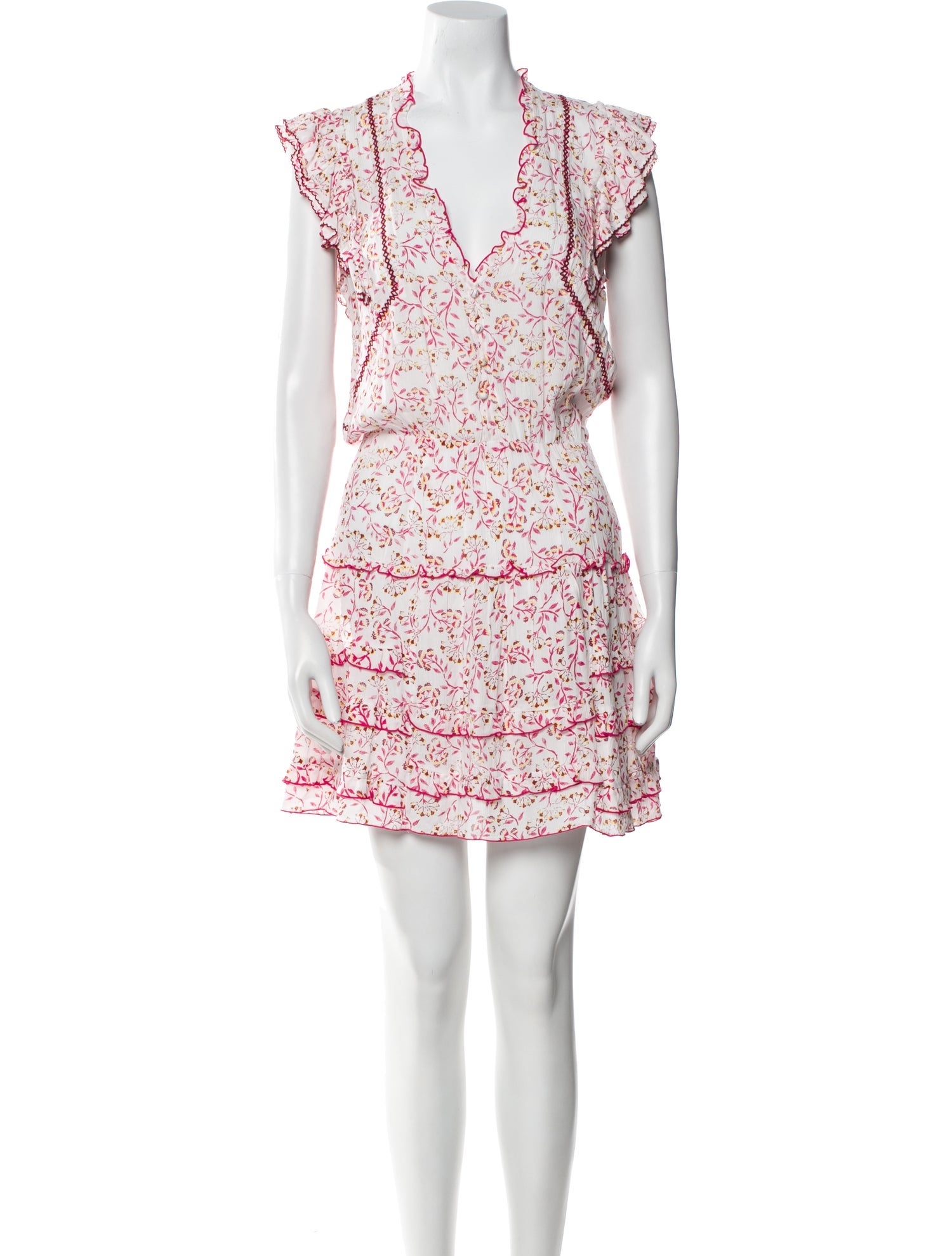 Poupette St Barth Floral Print Mini Dress