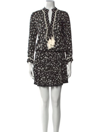 Poupette St Barth Floral Print Knee-Length Dress