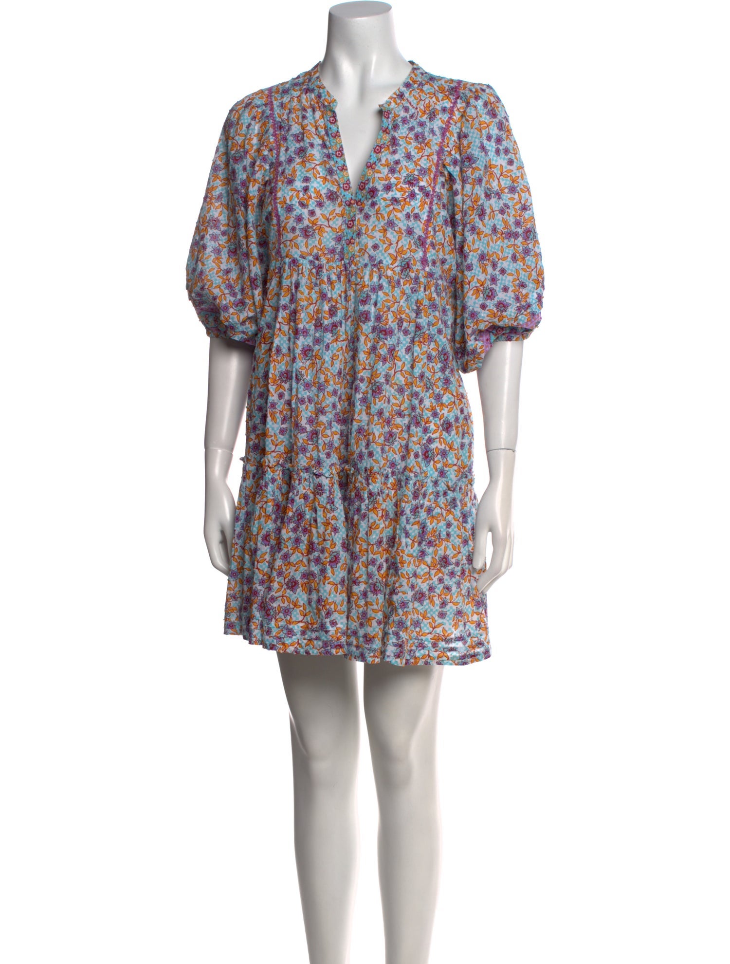 Poupette St Barth Floral Print Mini Dress