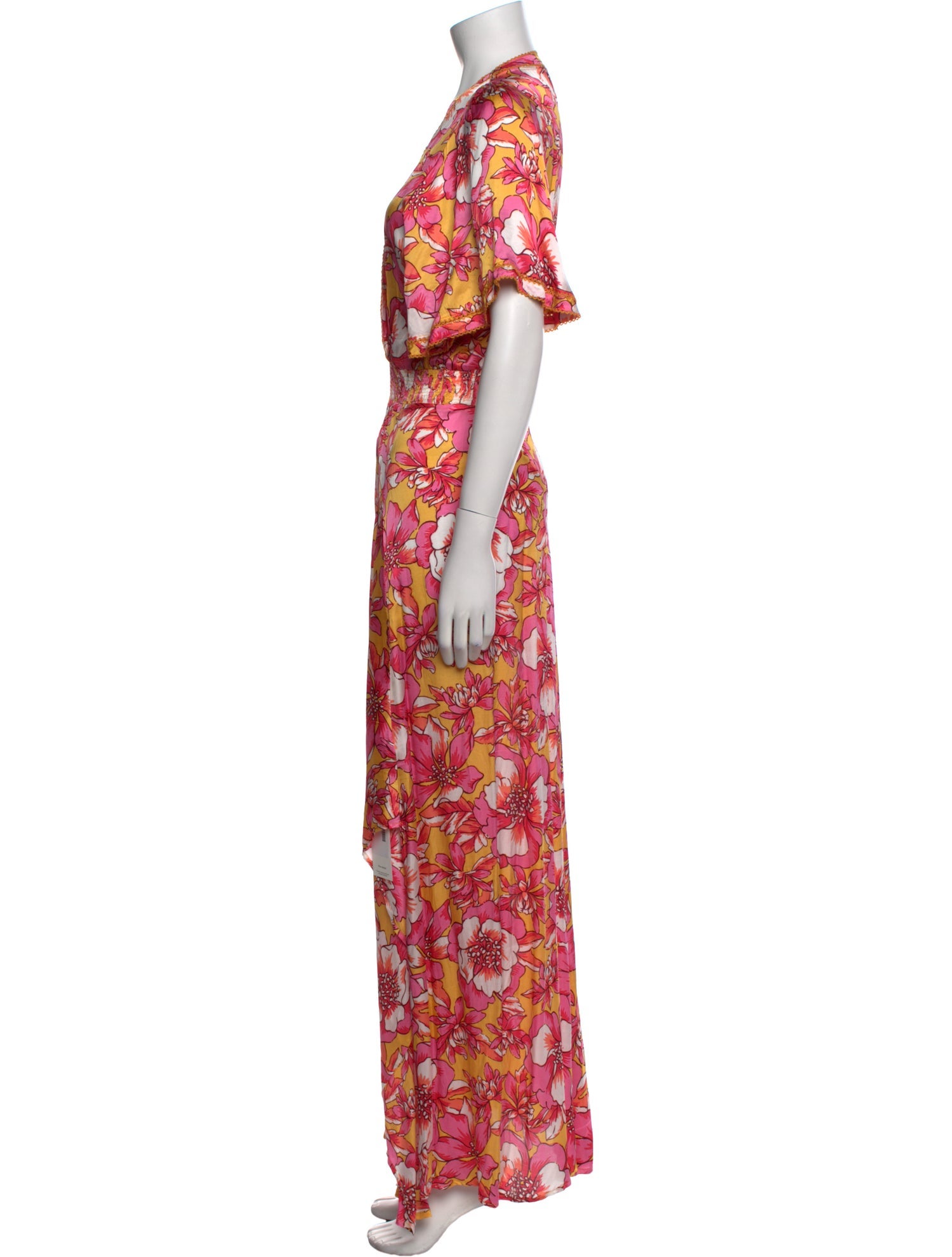 Poupette St Barth Floral Print Long Dress