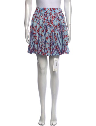 Poupette St Barth Floral Print Knee-Length Skirt