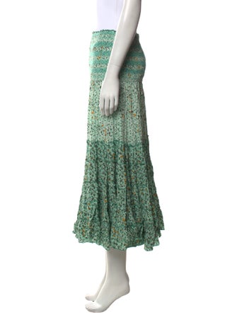 Poupette St Barth Printed Midi Length Skirt