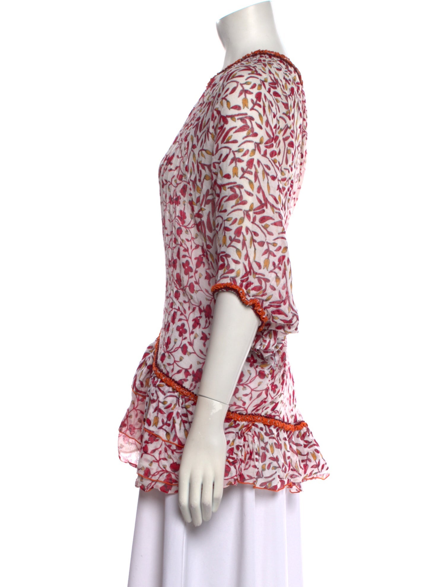 Poupette St Barth Paisley Print V-Neck Top