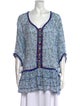 Poupette St Barth Paisley Print V-Neck Tunic