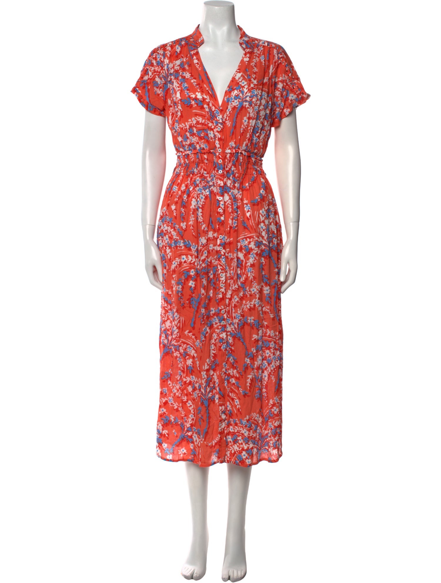 Poupette St Barth Floral Print Long Dress w/ Tags