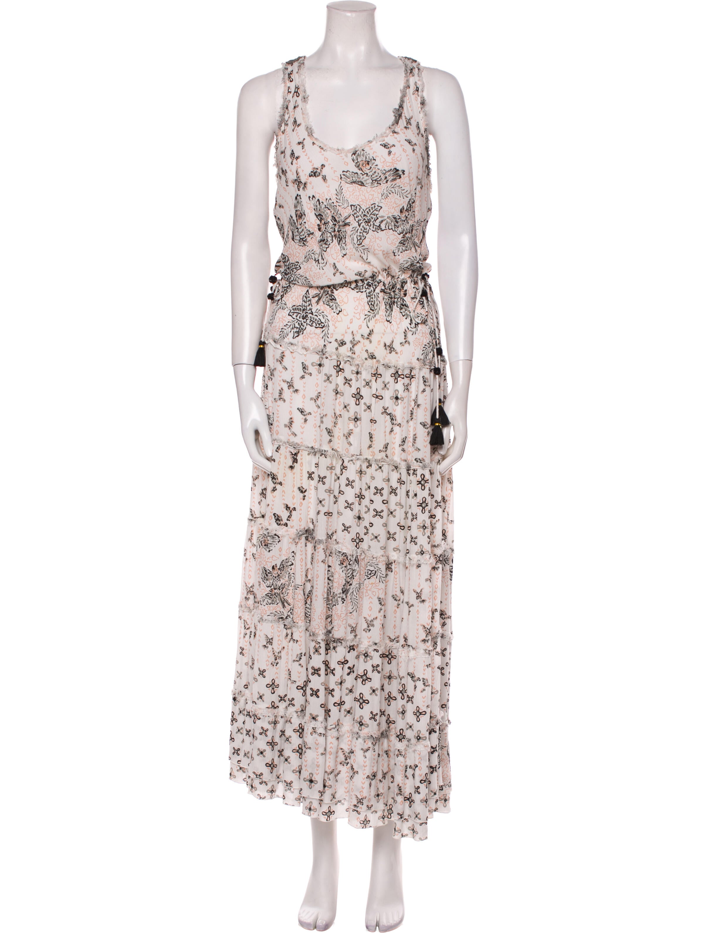 Poupette St Barth Printed Long Dress