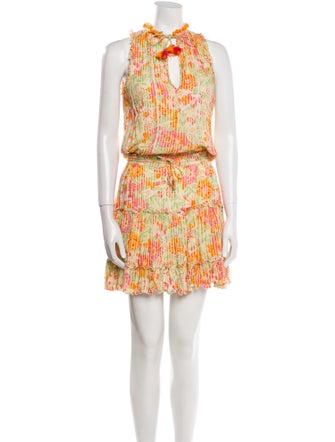 Poupette St Barth Printed Knee-Length Dress