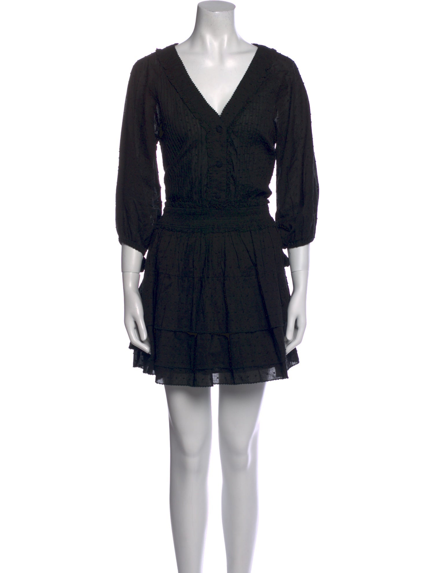 Poupette St Barth V-Neck Mini Dress