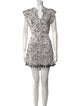 Poupette St Barth Lace Pattern Mini Dress