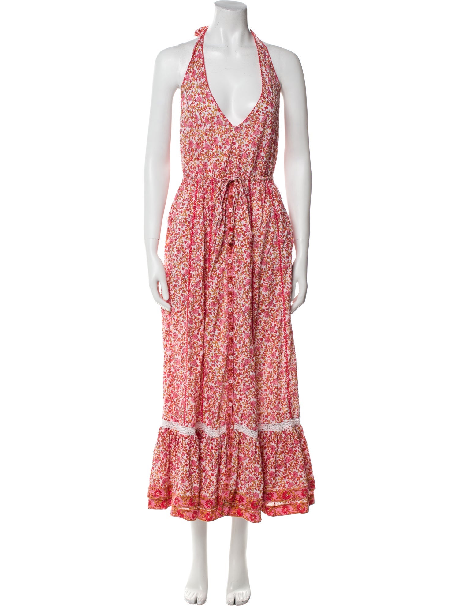Poupette St Barth Floral Print Long Dress