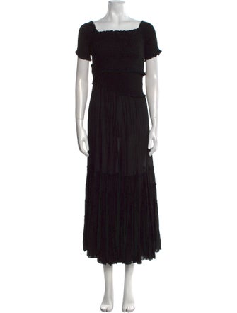 Poupette St Barth Square Neckline Long Dress