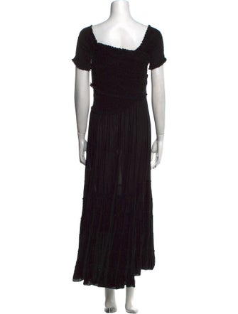 Poupette St Barth Square Neckline Long Dress